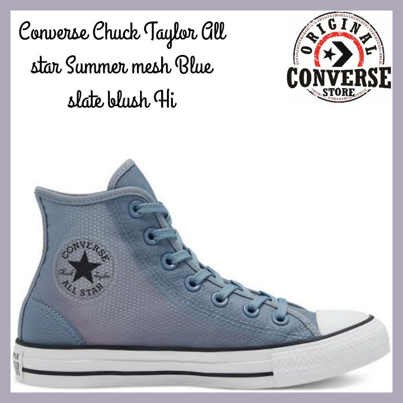 ORIGINAL CONVERSE CHUCK TAYLOR ALL STAR SUMMER MESH BLUE SLATE BLUSH Hi 167863C MALE
