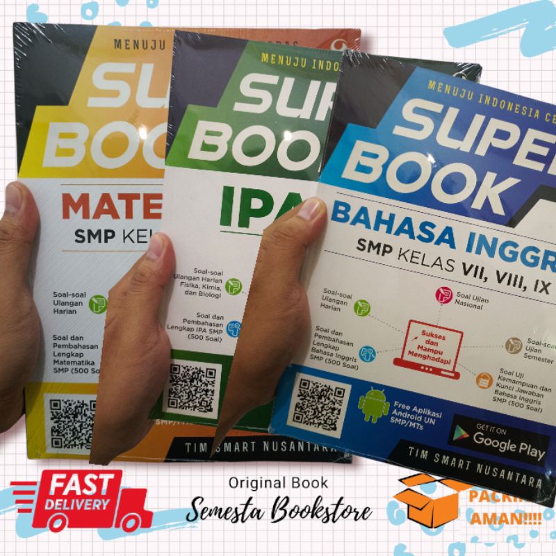 Jual Buku Soal Smp Super Book Matematika // IPA // Bahasa Inggris Smp ...