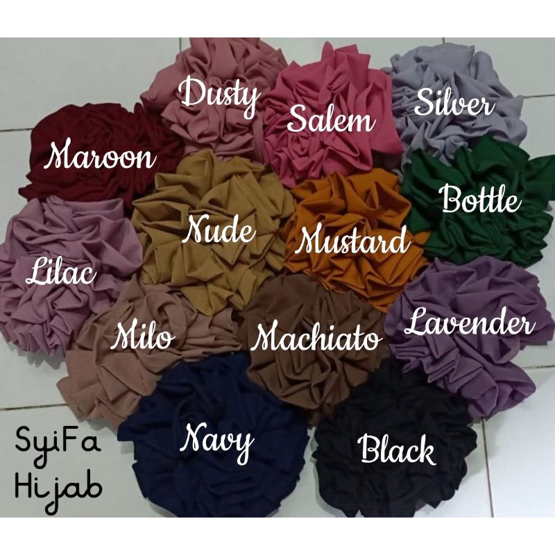 Cepol Mawar Jumbo Premium / Karet Hijab Bunga Jumbo / Cepol Mawar / Karet Cepol Turki / Karet Cepol Hijab / Ikat Rambut Mawar / Ikat Cepol Turki / Cepol Brokoki / Karet Rambut Cepol Untuk Menambah Volume Hijab / Cepolan Mawar Premium / Cemol Hijab-1