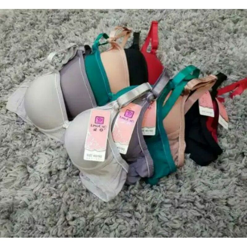 BRA LINGCAO bra tanpa kawat kait dua - SPORT BRA Lingcao Original BH BRA IMPORT LINGCAO KAIT DUA