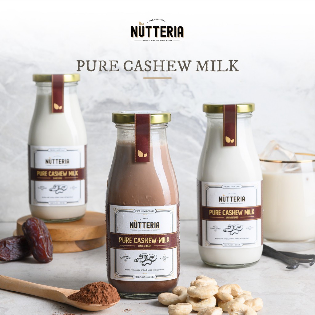 

Pure Cashew Milk 300ml - Nutteria Susu Cashew