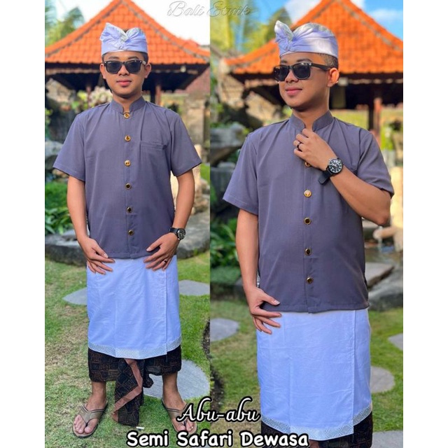 Baju Semi safari | Busana adat Pria Bali