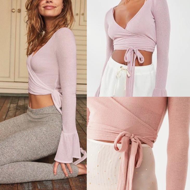 ☄ URBAN OUTFITTERS WRAP TOP ✸