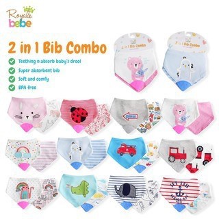 Makassar ! Celemek / Bib Bebe Royale Combo 2 in 1 ( 2 PCS )