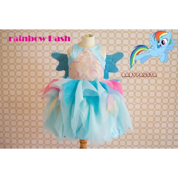 Rainbow Dash Dress / Little Pony Dress / Party Dress