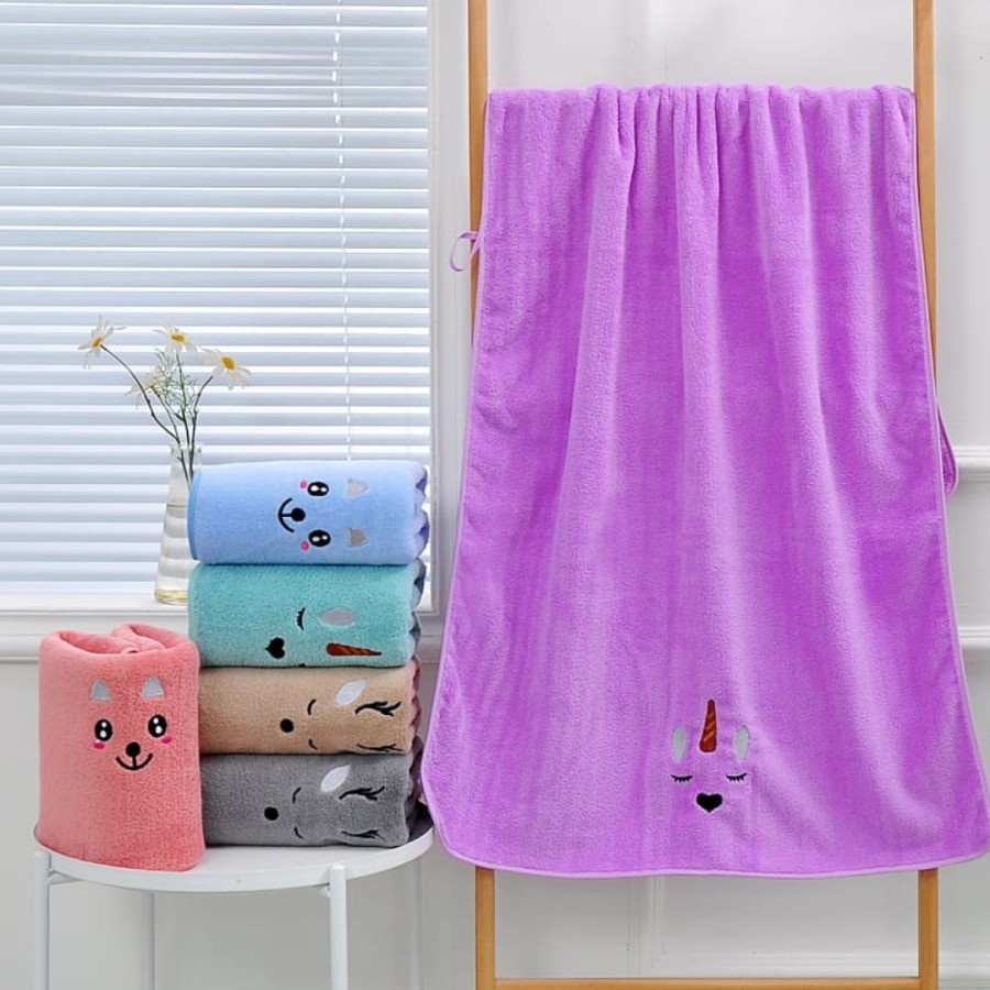 Baby Towel Handuk Bayi Microfiber Karakter Kuping Lucu Premium Towel UK50x100