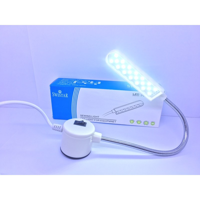 Lampu Mesin Jahit Flexible Besi 20 LED Swistar/Kaesar 820