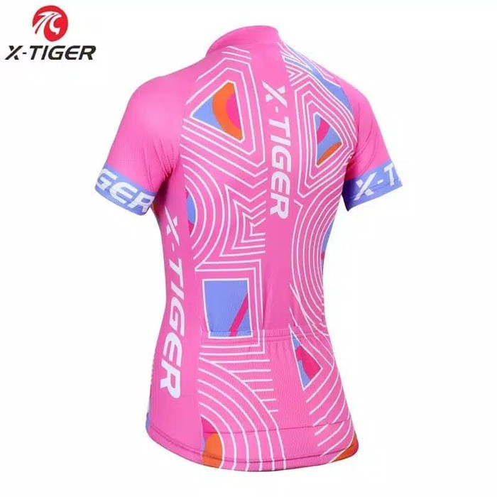 JERSEY X-TIGER Pink Baju SEPEDA FEMALE WANITA