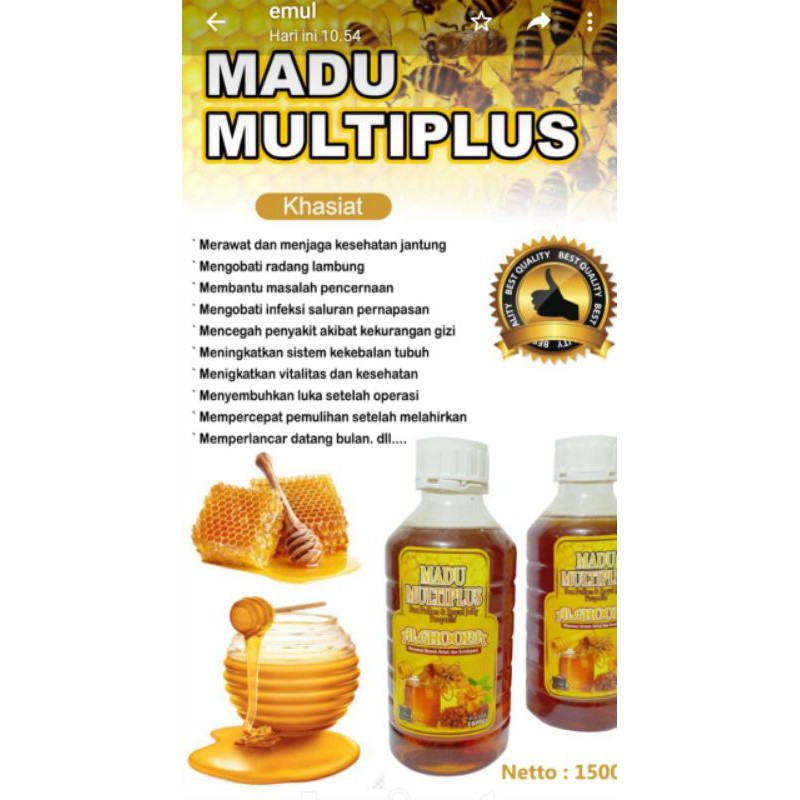 

Madu multiflora at-taubah 1500g l madu at-taubah 1,5kg