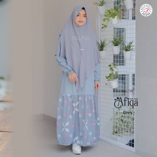SALE DAILY DRESS AFIQA FALOVA BATIK SERIES / GAMIS POLOS SUPERNOVA MOTIF MAXMARA
