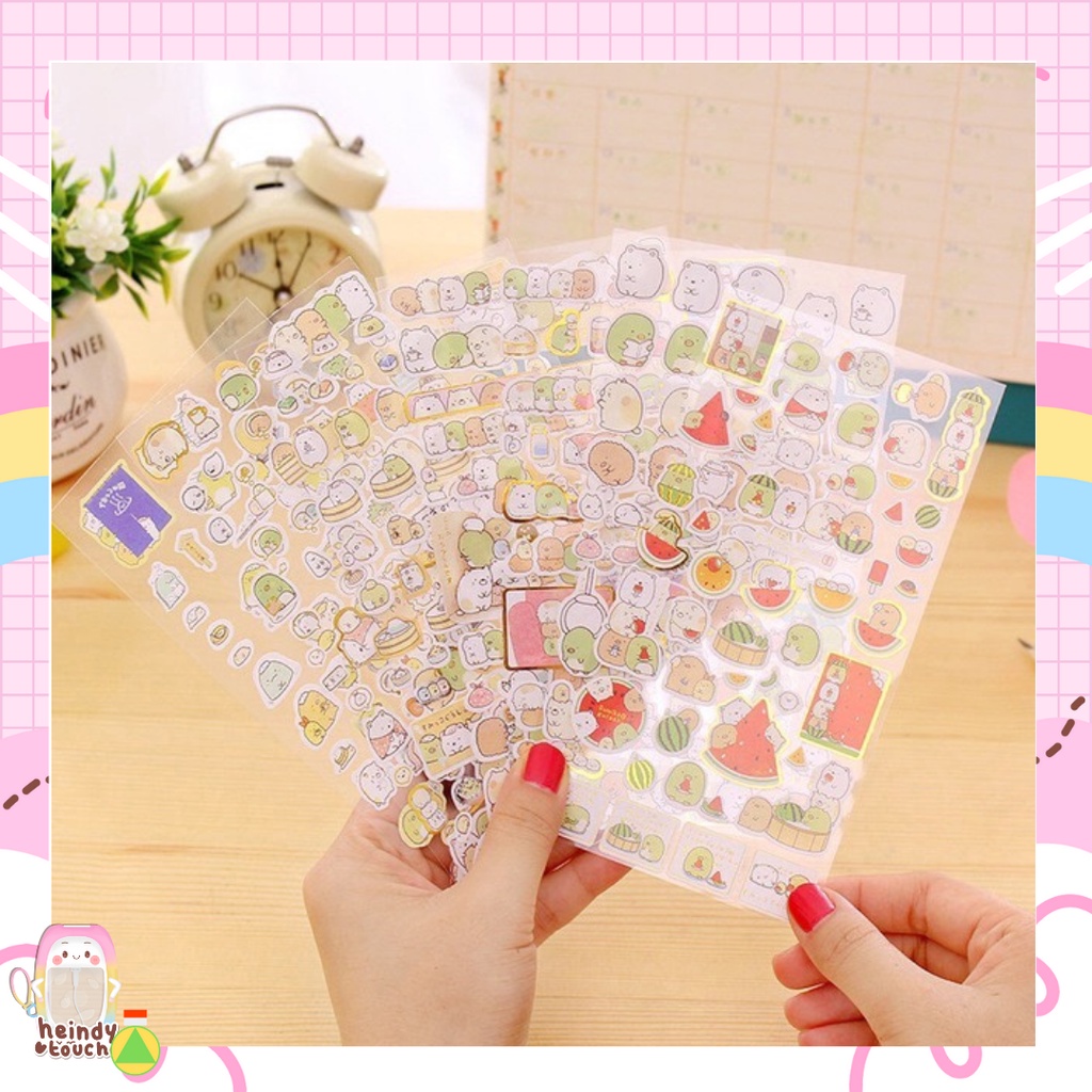 

INS Girl Diary Sticker Cute Cartoon Material Notepad Diy Decorative Stickers