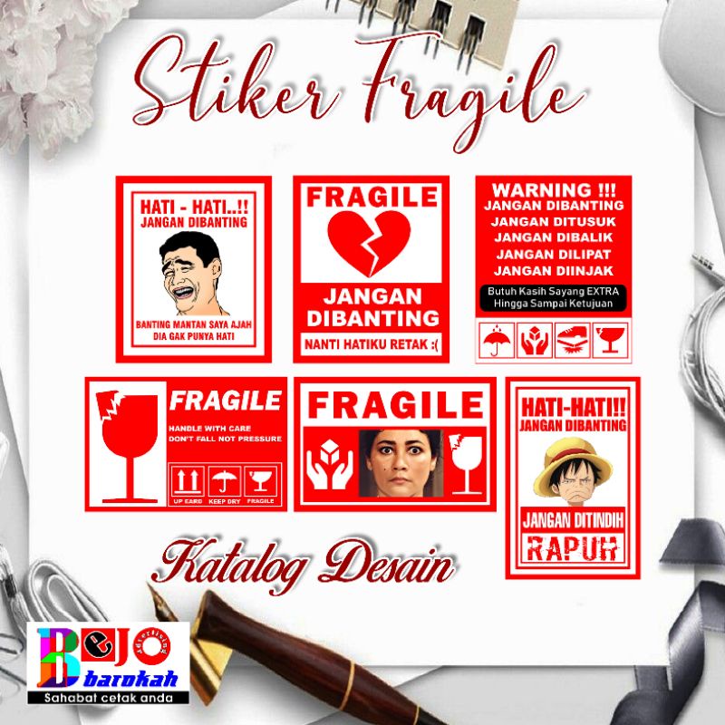 

Stiker fragile stiker label pengiriman fragile