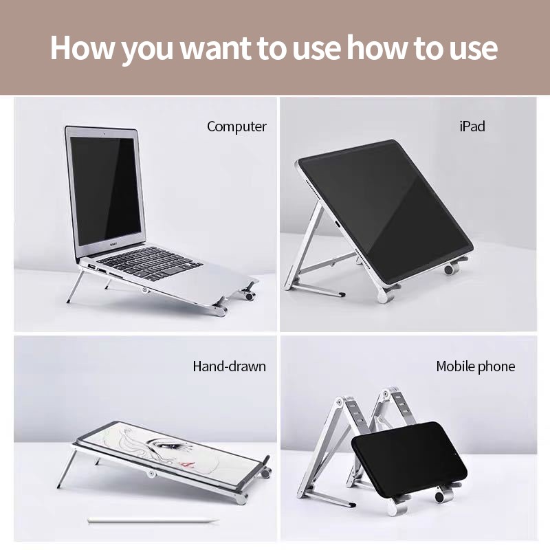 Triple W 3 in 1 Mini Laptop Stand Holder Portable Dudukan Tablet HP