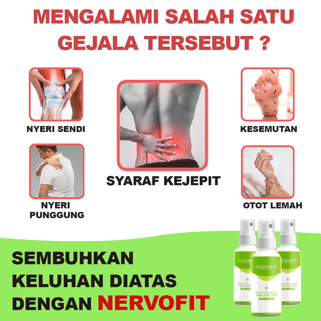 Obat Asam Urat Rematik Nyeri Sendi NERVOFIT SPRAY ASLI BPOM