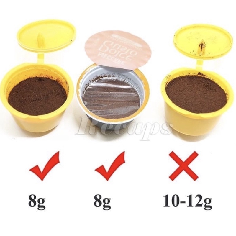 Refill Capsule Nescafe Dolce Gusto 3 Pcs Set Gen 3 Refillable Reusable Kapsul