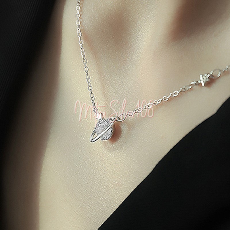 [MS108] NL 17 - Kalung Wanita Korea Liontin Planet | Korean Fashion | Necklace Crystal | Kalung Import Murah
