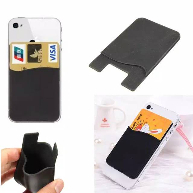 Card Holder Tempat Kartu Sarung Hp Dompet Sticky