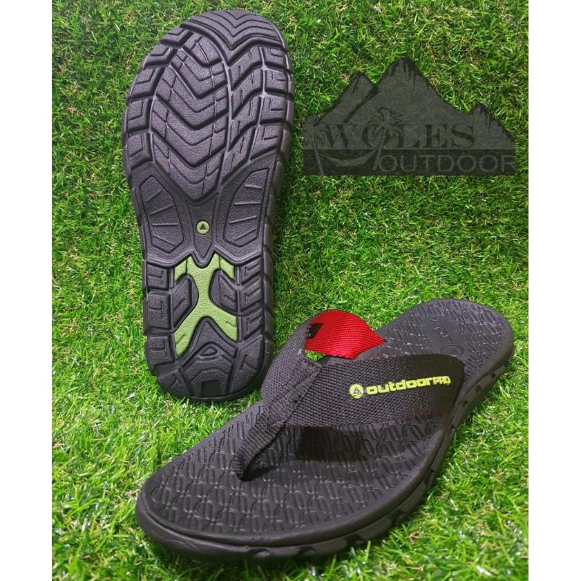 Sandal Jepit Gunung Outdoor Pro Helios Black / Sendal Gunung Outdoor