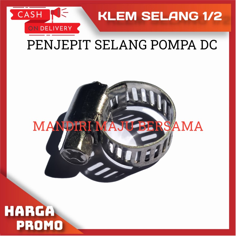CLAMP SELANG 8 MM - 13 KLEM / KLEM SELANG 1/2 INCH