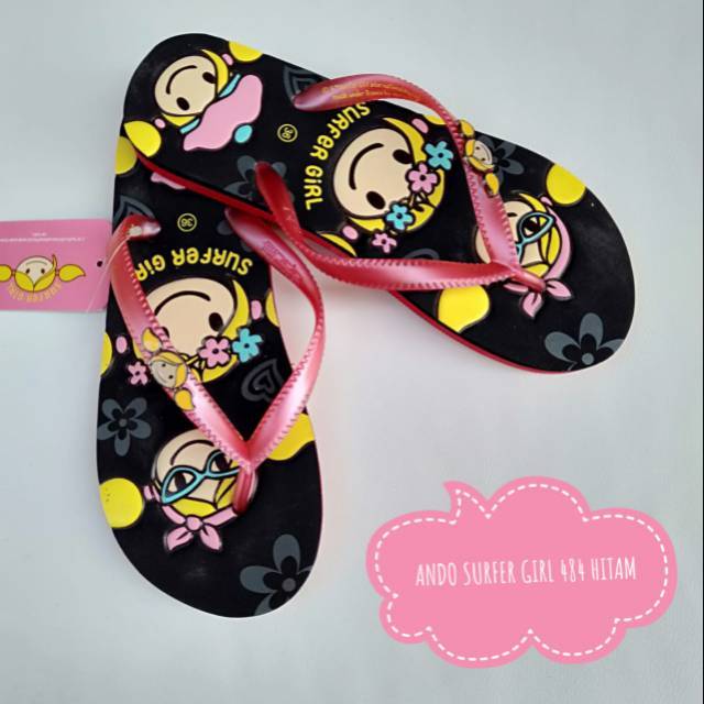 SANDAL ANDO SURFER GIRL 484 BLACK