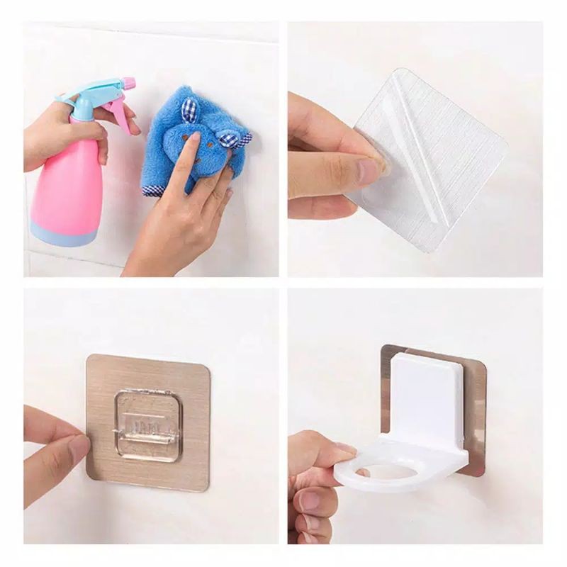 gantungan nempel sabun / shampoo hook holder