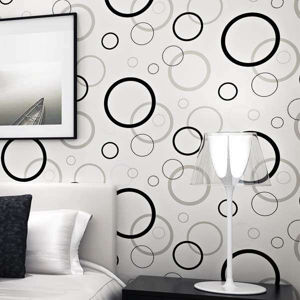 Wallpaper dinding 3d kamar tidur / Wallpaper dinding kamar tidur anak wallstiker Motif Ulir Batik Polkadot Mix Ukuran 45Cmx 5 Meter-2