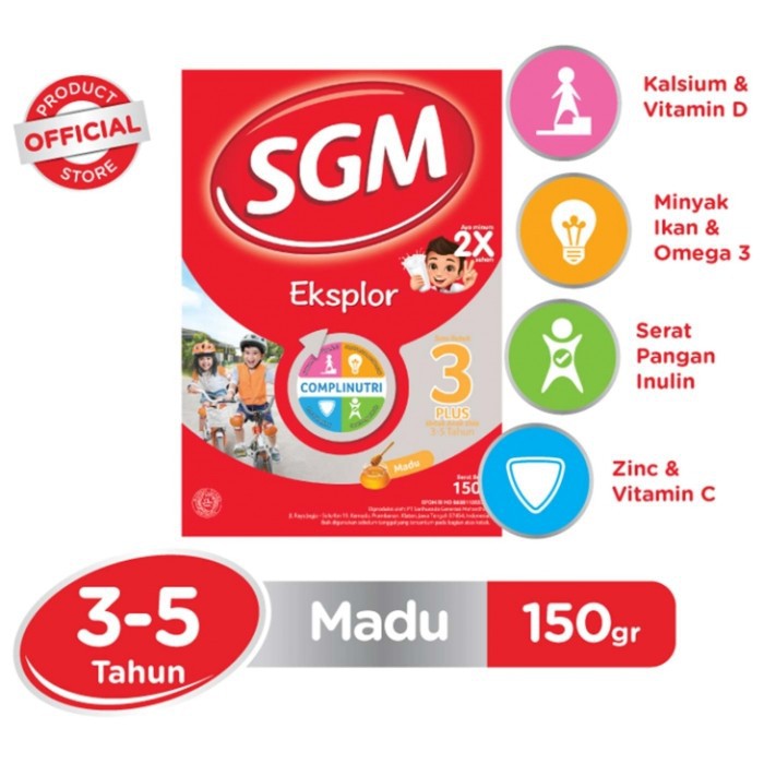 

SGM Eksplor 3+ Rasa Madu 150gr - Susu Formula Anak