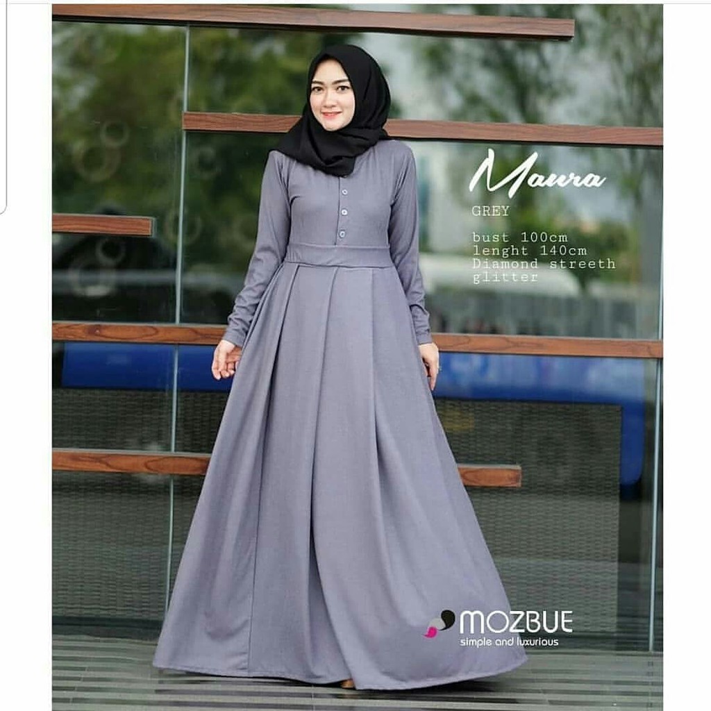 New Abaya Gamis  Maxi Dress Arab Saudi Bordir Zephy Turki 
