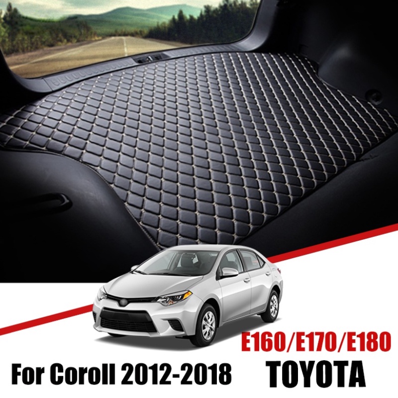 Matras Cover Bagasi Mobil Bahan Kulit Untuk Toyota Corolla 2012 2013 2014 2015 2016 2017 2018