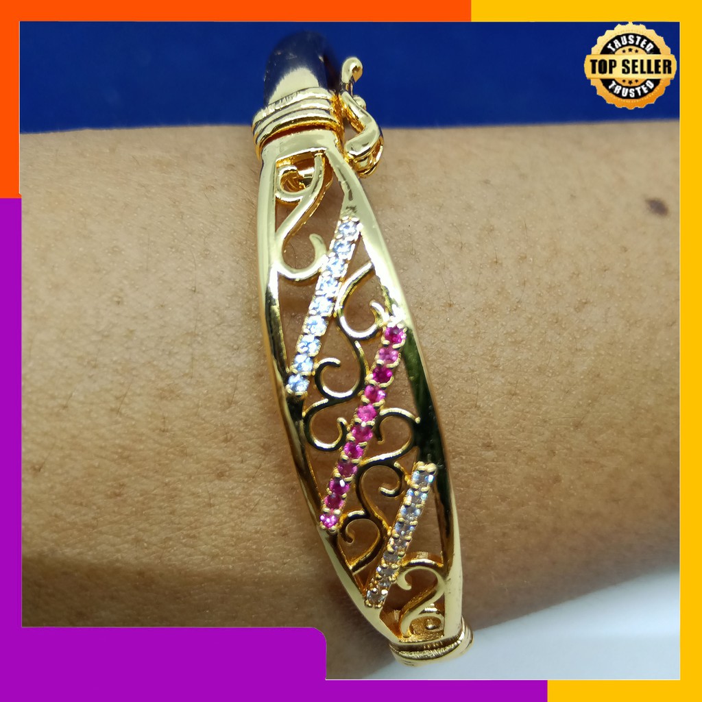 GELANG XUPING MODEL BANGKOK LAPIS MAS 24k (random)