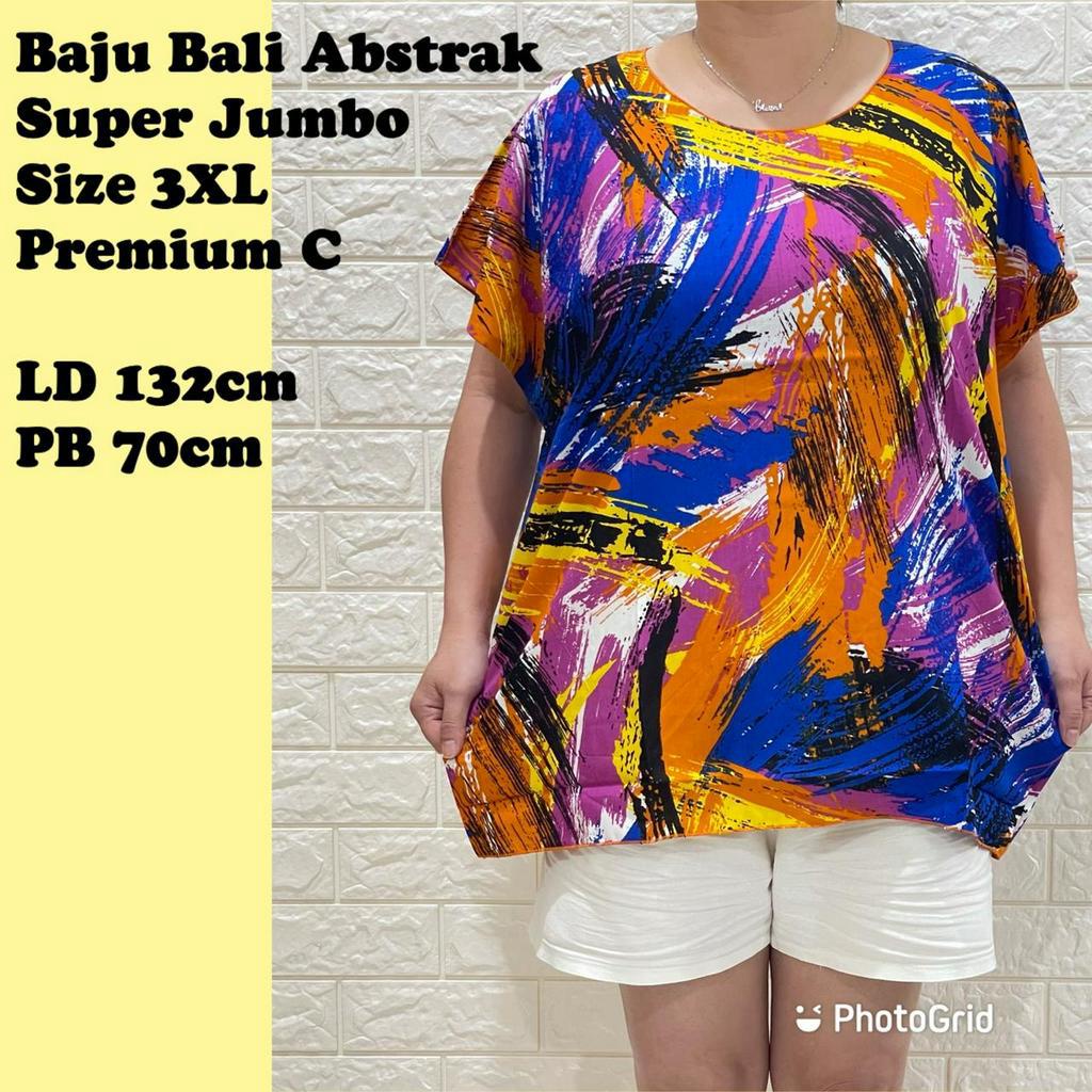 BAJU BALI WANITA JUMBO RAYON MOTIF FIT TO XXXL