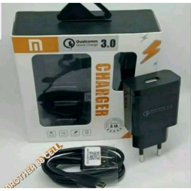 Charger xiaomi original 100% fast charging QUALCOM 3.0 micro usb 3.1A