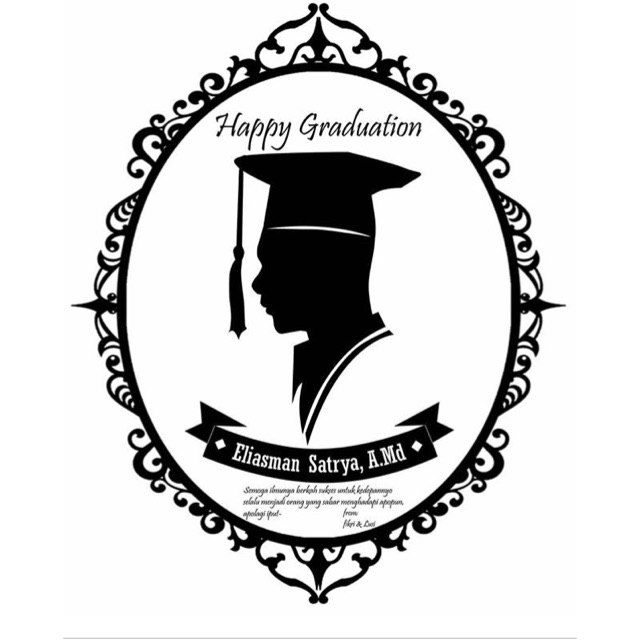 Siluet Wisuda /kado wisuda