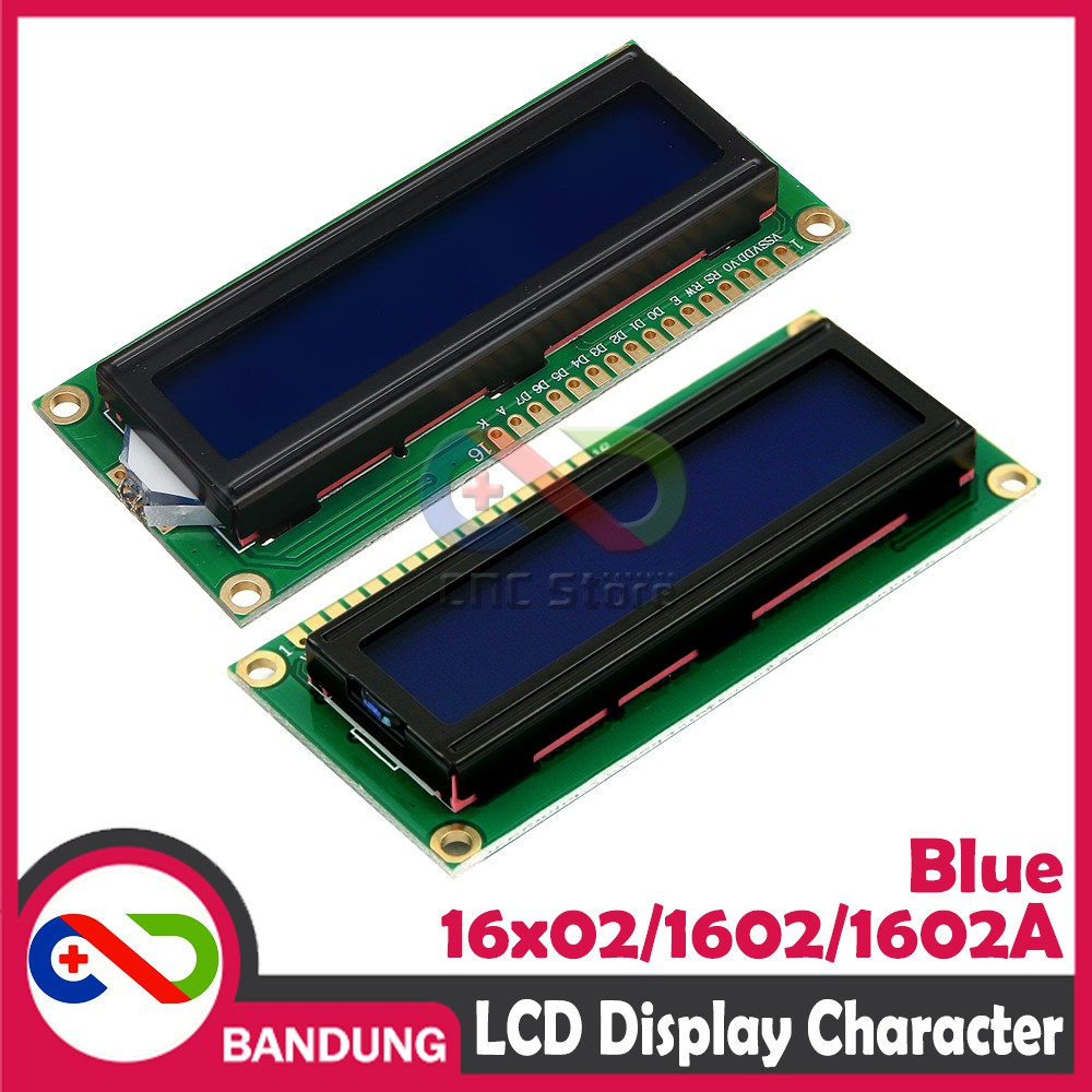 LCD CHARACTER 16X2 1602 5V BLUE BACKLIGHT MODULE