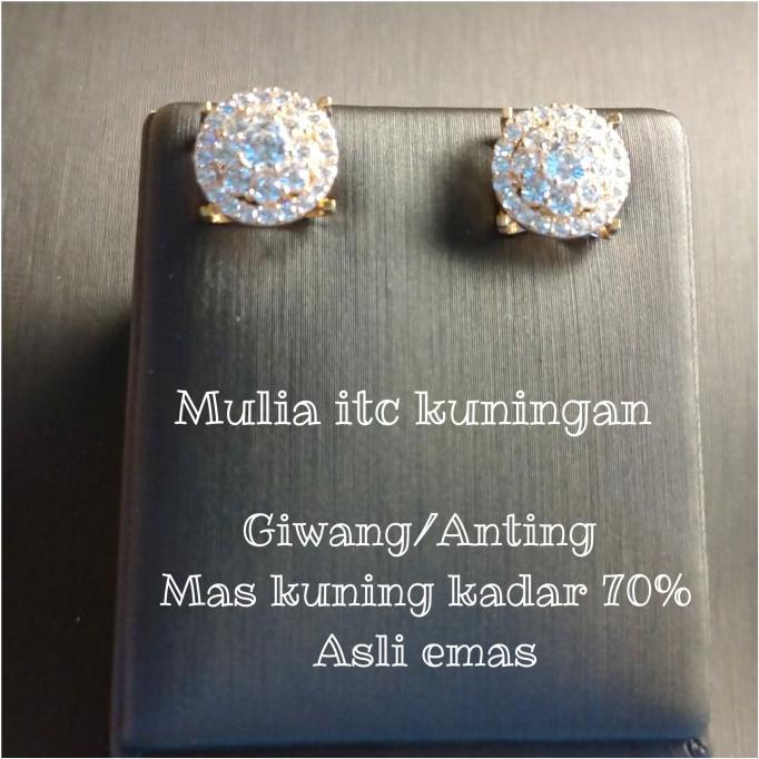 Giwang/Anting Mas Kuning Kadar 70% Asli Emas