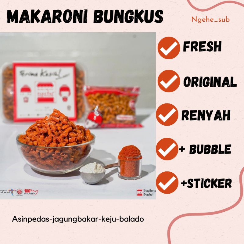 

Makaroni Ngehe Kemasan Bungkus Termurah
