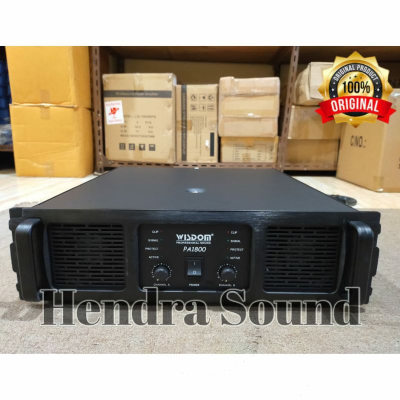 Jual Power Amplifier Wisdom PA 1800 ORIGINAL Indonesia|Shopee Indonesia