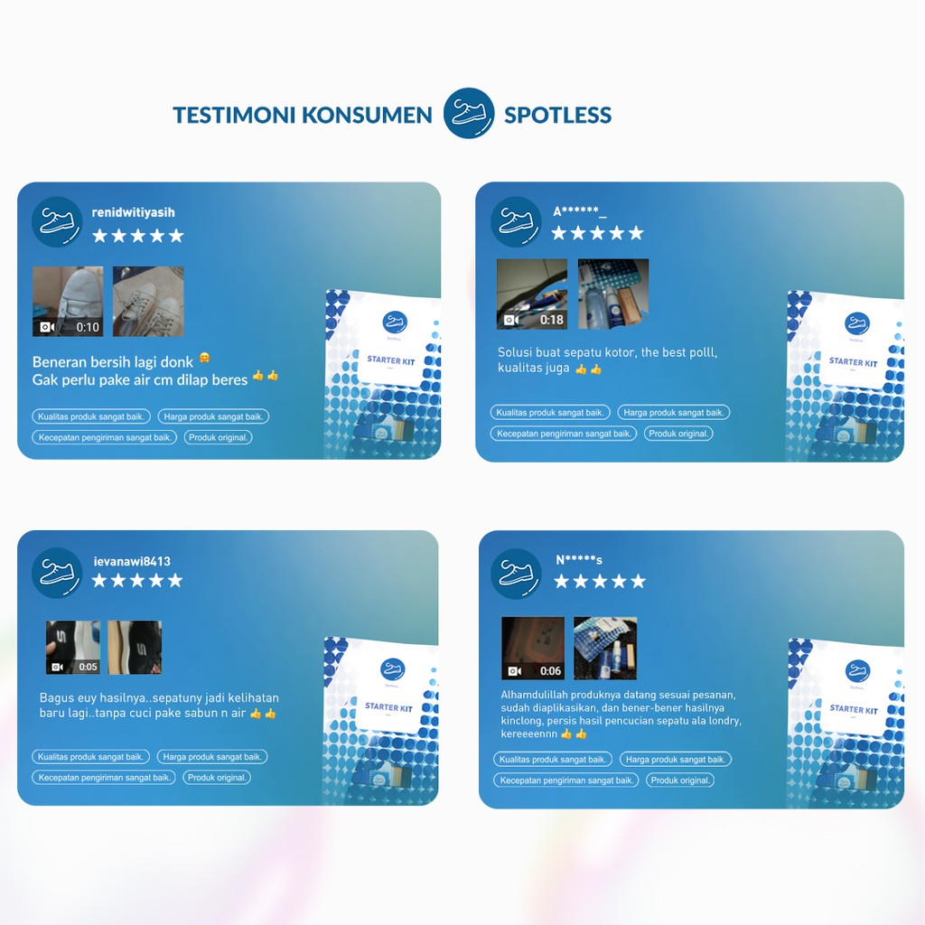 Spotless Shoe Cleaner Starter Kit - Paket Lengkap Sabun Cuci Pembersih Sepatu Kotor-5