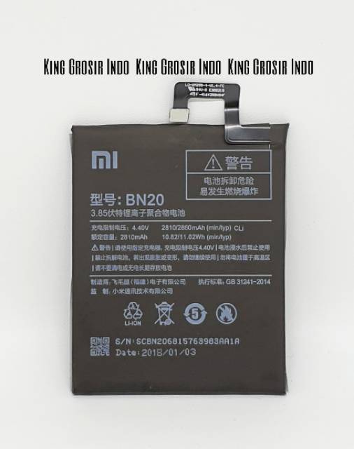 Baterai Xiaomi BN20 Original 100% Xiaomi Redmi 5C Battery Batere Batre BN 20 Xiaomi MI 5C MI5C