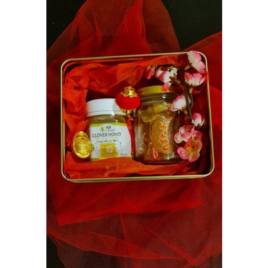 

Hampers Parcel Gift Imlek CNY Chinesse New Year Honey Clover Permen Jeruk
