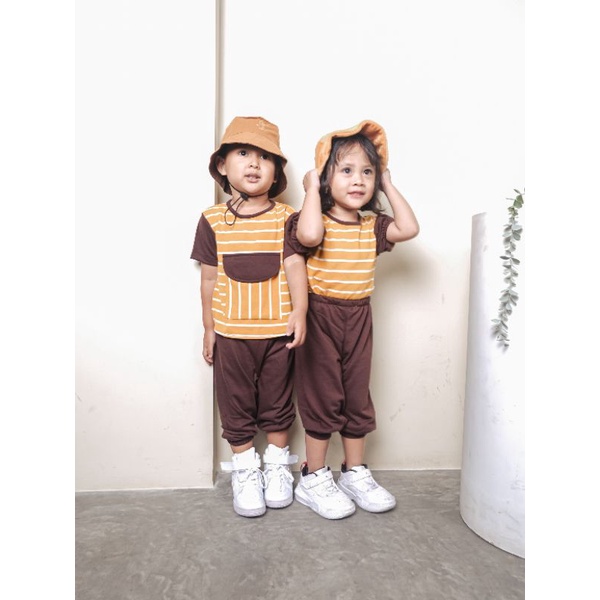 BIMA SET - Promo 10.10 Baju Anak Laki Laki Setelan Bayi Baby Kids Cewek Cowok Perempuan Terry Cotton Murah 1 2 3 4