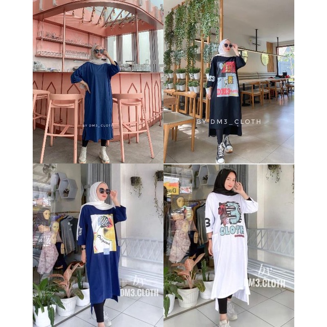 VRN ID- ORIGINAL DM3 100%/LONG TUNIK KAOS DM3/LONG TUNIK DM3/LONG TUNIK/LONG TUNIK JUMBO/PAKAIN WANI
