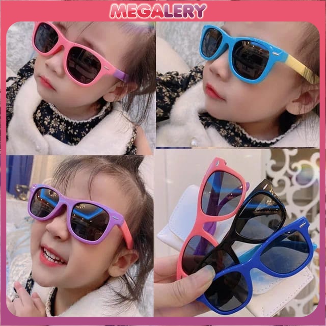 Kacamata Anak Hitam Fashion  Unisex High Quality Import