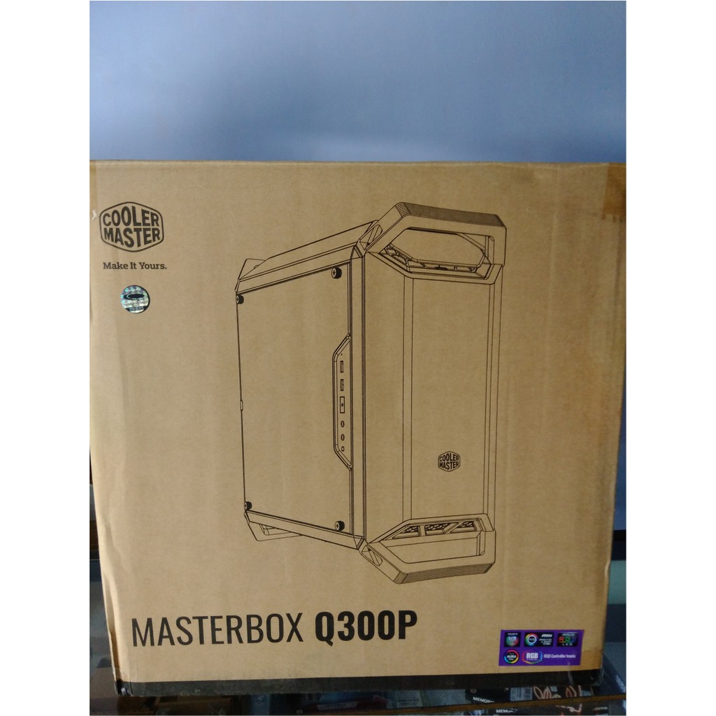 Cooler Master MasterBox Q300P + 2 Fan RGB Micro ATX Casing PC