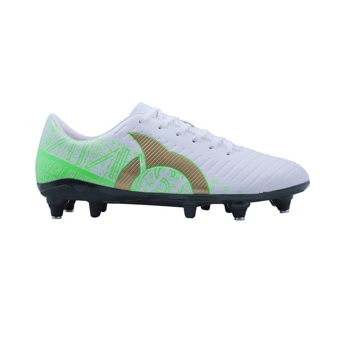 SEPATU BOLA ORTUSEIGHT CATALYST CYPHER SG - White Green (100% ORIGINAL)