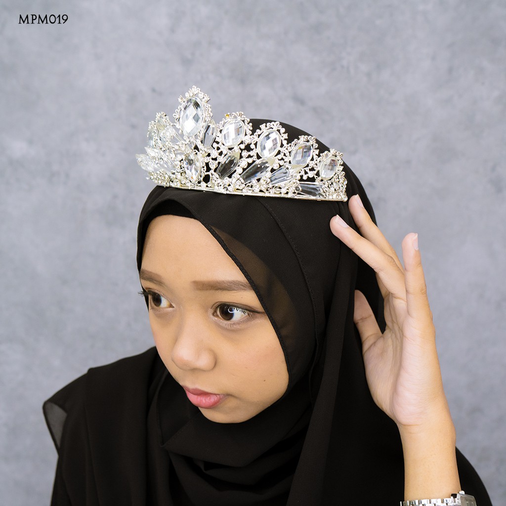 [PRODUK TERBATAS] HEADPIECE PERNIKAHAN HIJAB WOMEN PREMIUM DIAMOND MPM019