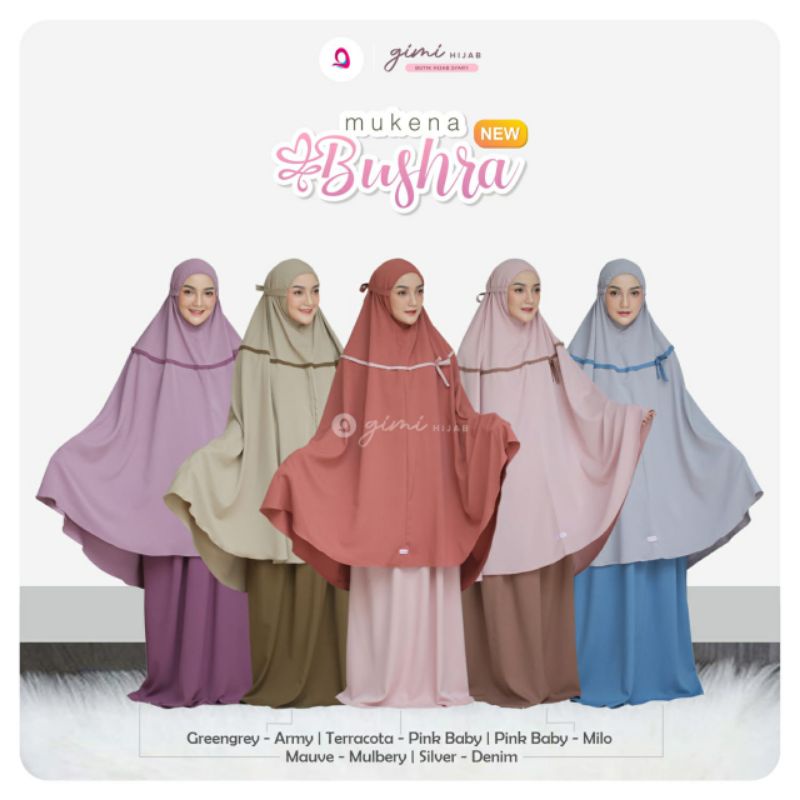 Gimi Hijab mukena Bushra