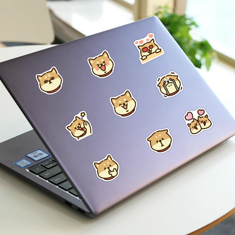 Shiba Inu stiker kartun anak anjing peliharaan cangkir air Jurnal bahan Telepon lucu kasus hadiah ta