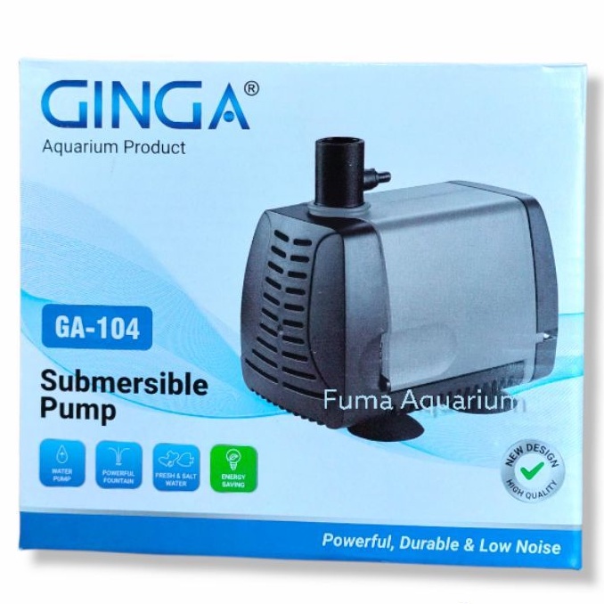 PROMO GINGA104 GA-104 Pompa Celup Filter Kolam Aquarium Aquascape Hidroponik Low Watt Power head Submersible Pump