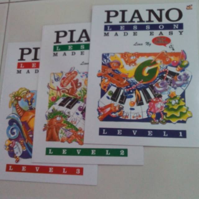 Buku Piano Lesson  1 paket seri 1-3.